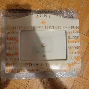 Sheer Inspiration Ceramic Photo Frame "Aunt"